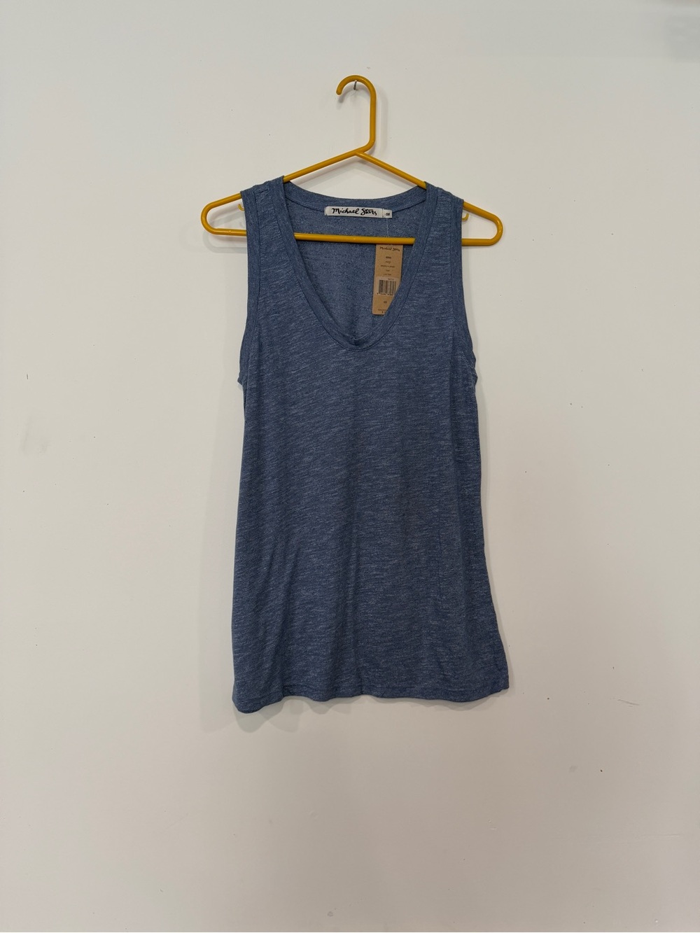Michael Stars Brooklyn Jersey Heather Navy V-Neck Tank